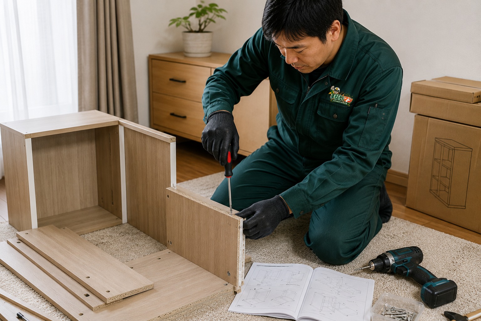 家具の組み立て